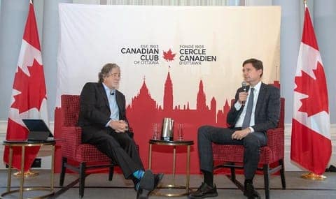 Photo from Look West - With BC Premier David Eby