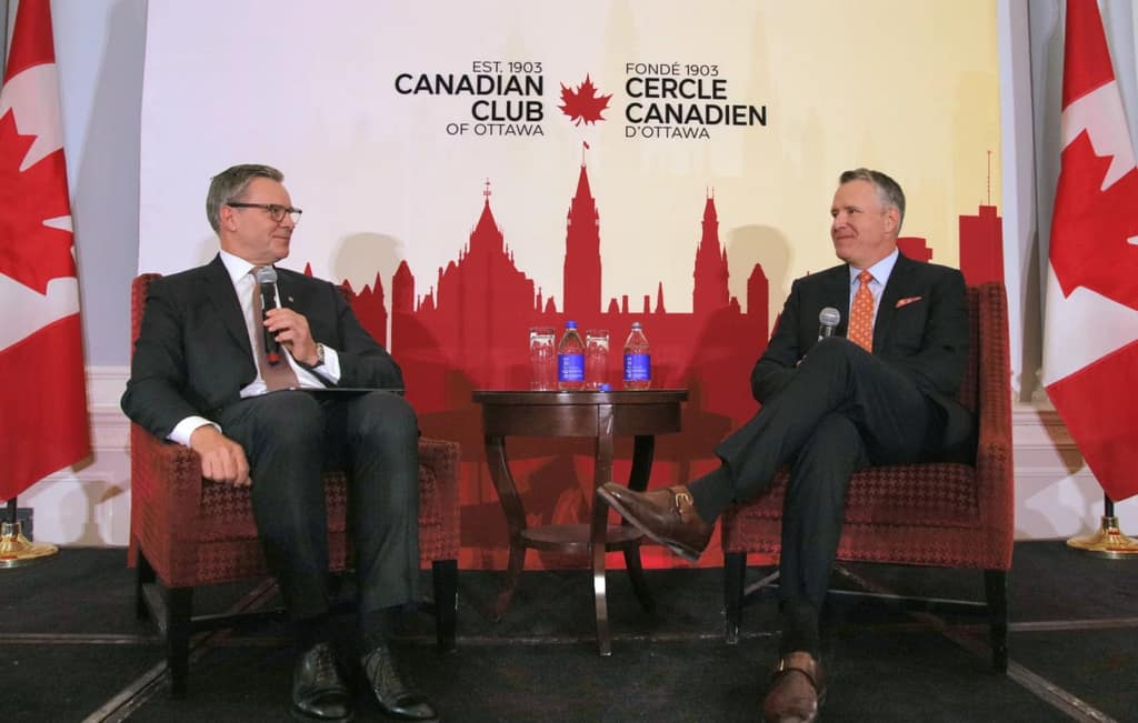 François Poirier and Harry Culham in a fireside chat